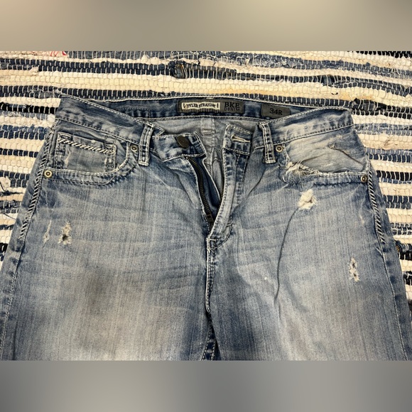 Mens BKE Tyler distressed jeans size 34R - Picture 4 of 8